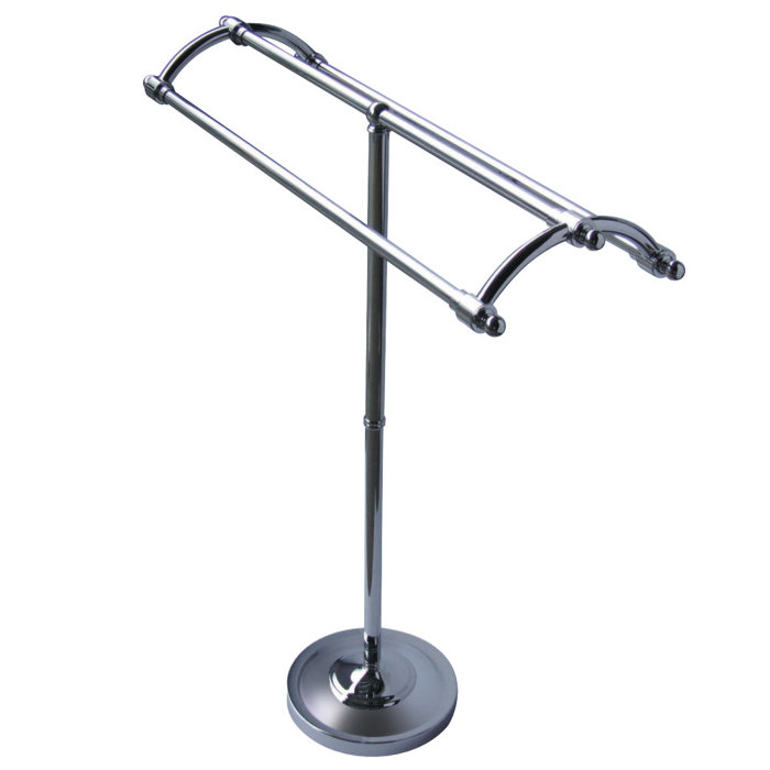 Kingston Brass Edenscape Freestanding Towel Rack - Triple Bar Chrome (24.63" X 8.88" X 31.75") - View #8